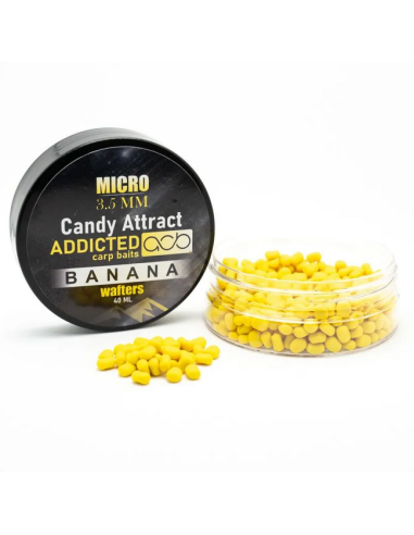 Wafters Addicted Carp Baits Candy Attract Micro, Banana, 3.5mm, 40ml