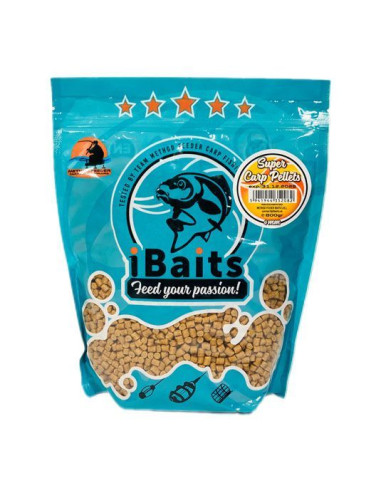 Pelete iBaits Super Carp Pellets, 4mm, 800g