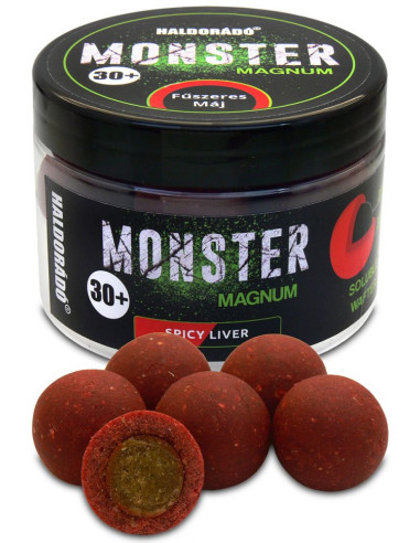 Boilies De Carlig Haldorado Monster Magnum, Ficat Condimentat, 30+ mm, 200g