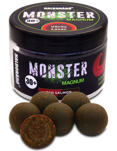 Boilies De Carlig Haldorado Monster Magnum, Somon Rosu, 30+ mm, 200g