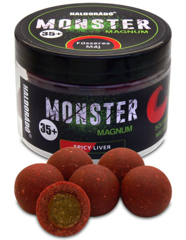 Boilies De Carlig Haldorado Monster Magnum, Ficat Condimentat, 35+ mm, 200g