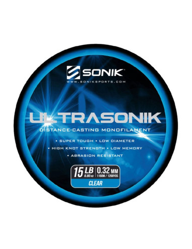 Fir Monofilament Sonik Ultrasonik Clear, 560-1160m