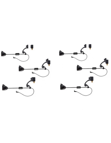 Set Swinger 6 Buc Fl Mkm-3 Cu Conector Rapid Black Color Jy-sw-15tsb-6 + Cofret