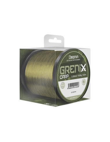 Fir Monofilament Delphin Grenix Carp, Verde, 500m