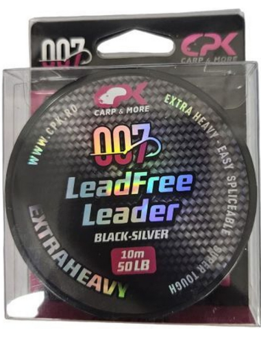 Fir Textil CPK Lead Free Leader, Black Silver, 50lbs, 10m