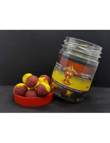 Boilies Critic Echilibrat Dudi Bait, Mister Red Super Hot Halfness Pineapple, 100g