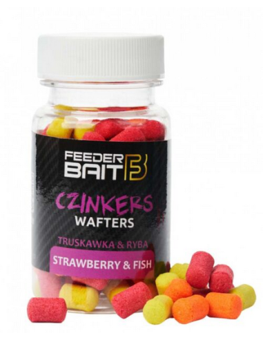 Wafters Feeder Bait Czinkers-Flotant, Capsuni Peste, 6-9mm, 60ml