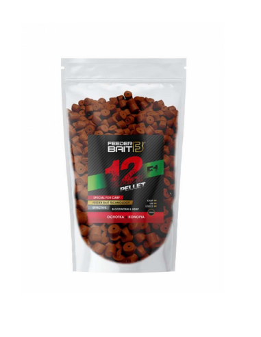 Pelete Feeder Bait F1, Larva De Libelula Si Canepa, 12mm, 800g