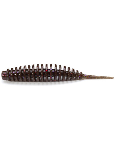 Grub FishUp Tanta, 050 Green Pumpkin Brown Red & Purple, 5cm, 9buc/plic