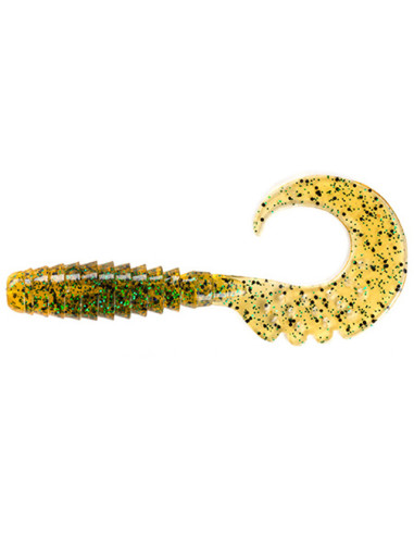 Grub FishUp Fancy Grub, Caramel Green & Black, 6.3cm, 10buc/plic