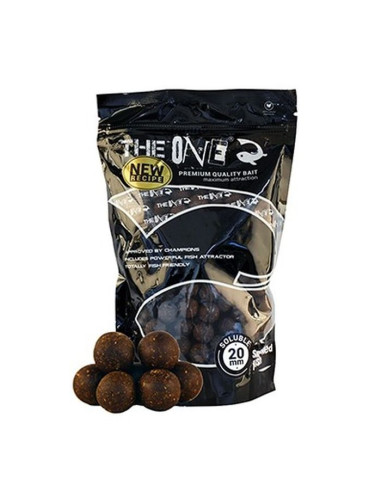 Boilies Solubil The One, Black - Smoked Fish, 1kg