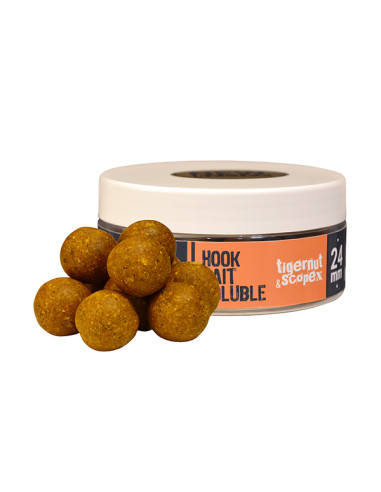 Boilies Solubil de Carlig The One Hook Bait Soluble, Gold - Tigernuts & Scopex, 24mm, 150g