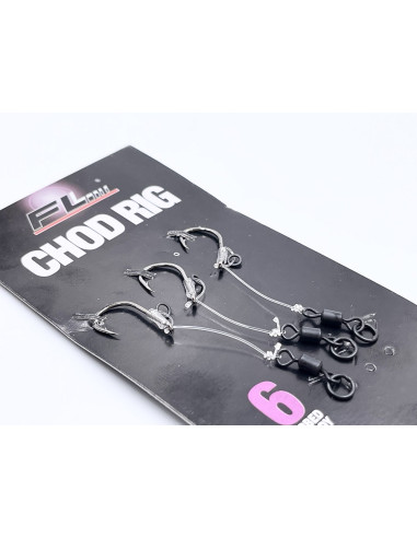 Montura Fl Chod Rig Short Barbed 6cm, Nr 6, 3 Buc