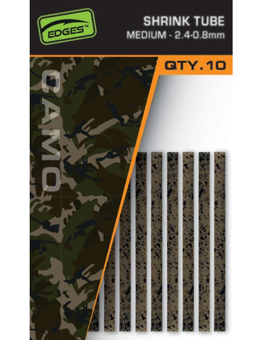 Tub Termocontractabil Fox Edges Shrink Tube, Camo, Medium, 2.4-0.8mm, 10buc/plic