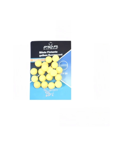 Bilute Flotante Pro Fl Galben Fluorescent, 10mm, 20buc