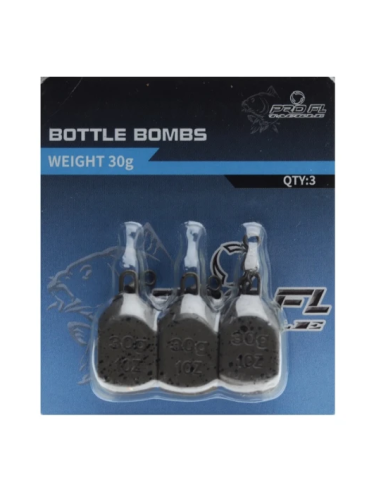 Set Plumbi Sondare Feeder Pro Fl Bottle Bombs, 30g, 3buc