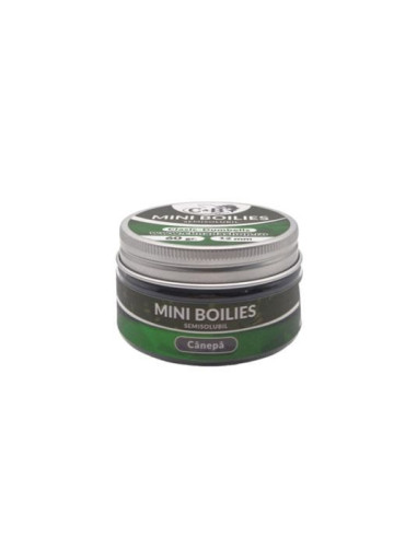 Boilies C&B Mini Semisolubil, Canepa, 12mm, 60g