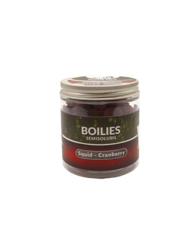 Boilies C&B Semisolubil Dumbells, Squid Cranberry, 16-20mm, 150g