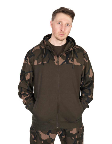 Hanorac Fox Light Weight Khaki/Camo Split Zip Hoody