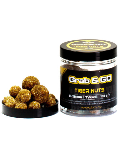 Boilies de carlig Bucovina Baits Grab & GO Tiger Nuts Hookbaits, 16-20mm, 150g