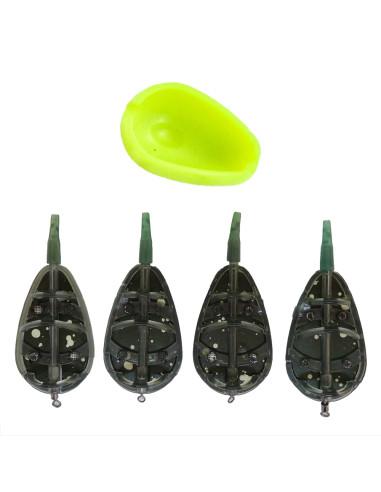 Set 4 Momitoare Wind Blade In Line Method Feeder Set 4+1 Profi, 20-30-40-50g + Matrita