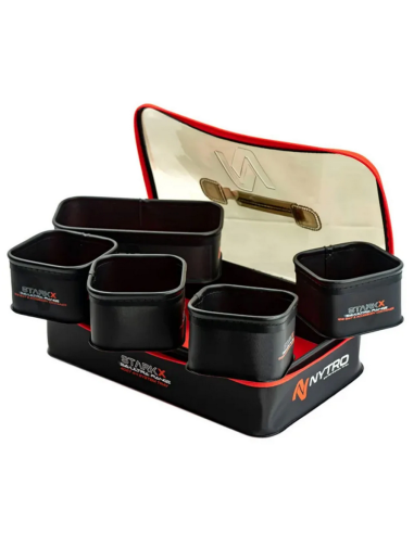 Set 4+1buc Bac/Geanta Accesorii Nytro Starkx System Tray, 40x27x8.5cm