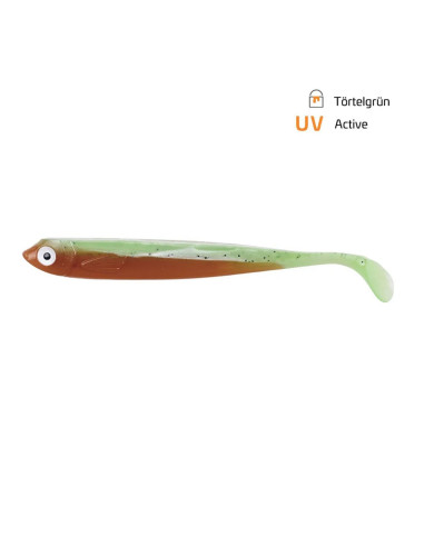 Shad Zeck Zander Gummi, Tortelgrun, 12cm, 3buc