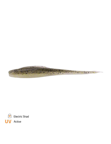 Shad Stick Zeck BA Shaky, Electric Shad, 8cm, 9buc