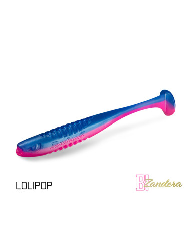 DuoPack Box Shad Soft Delphin Zandera UVs, Lolipop, 10cm, 6x5buc