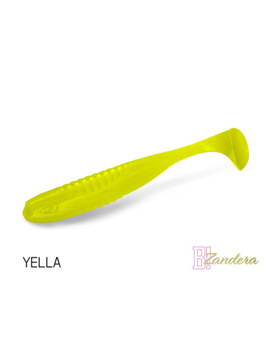 DuoPack Box Shad Soft Delphin Zandera UVs, Yella, 10cm, 6x5buc