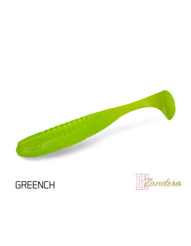 DuoPack Box Shad Soft Delphin Zandera UVs, Greench, 10cm, 6x5buc