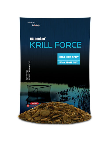 Nada PVA Bag Mix Haldorado Krill Force, Krill Hot Spicy, 600g