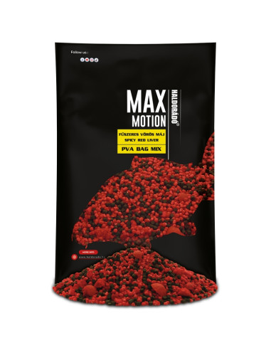 Nada PVA Bag Mix Haldorado Max Motion, Ficat Rosu Condimentat, 600g