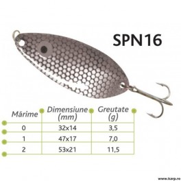 Lingurite oscilante Spn 16 Baracuda 7g