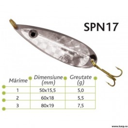 Lingurite oscilante Spn 17 Baracuda 7.5g