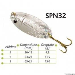 Lingurite oscilante Spn 32 Baracuda 11.5G