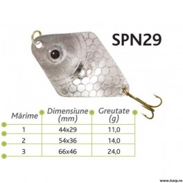 Lingurite oscilante Spn 29 Baracuda 11g