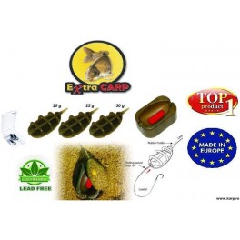 Momitor Extra Carp Method Feeder In Line Set 3+1 (20,25,30g) + Matrita