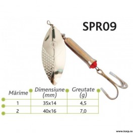 Lingurite rotative Spr 09 Baracuda 4.5g