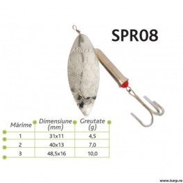 Lingurite rotative Spr 08 Baracuda 10g