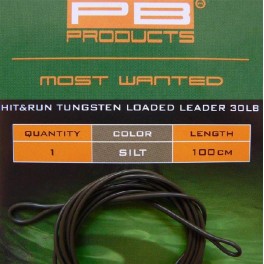 PB HIT - RUN TUNGSTEN LOADED LEADER 30LB SILT