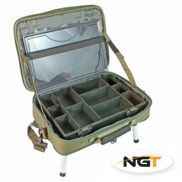 NGT BOX CASE TACKLE BAG WITH BIVVY TABLE