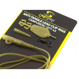 Kit montura anti-tangle Carp Spirit Lead Clip