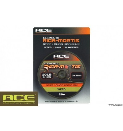 Fir Monofilament ACE Riga-Mortis Hooklink Silt 20m