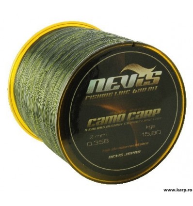 Monofilament Nevis Camo Carp 600m