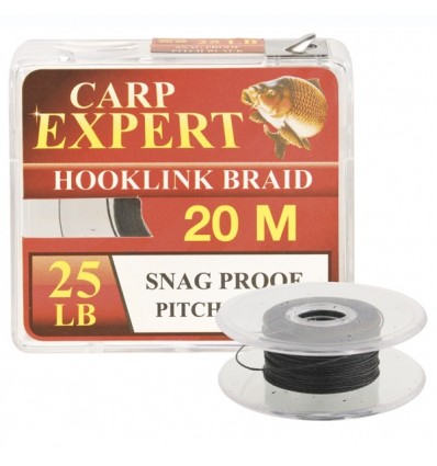 Fir Textil Carp Expert Snag Proof 25lbs Pitch Black 20m