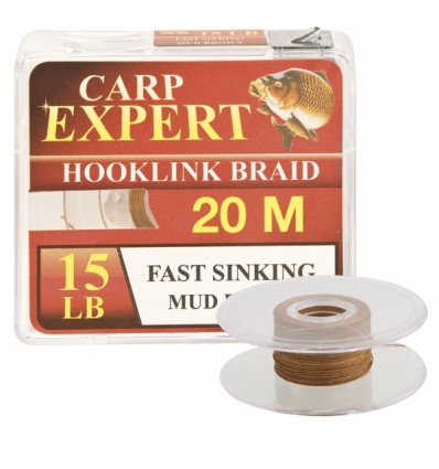 Fir Textil Carp Expert Fast Sinking Mud Brown 15lbs 20m