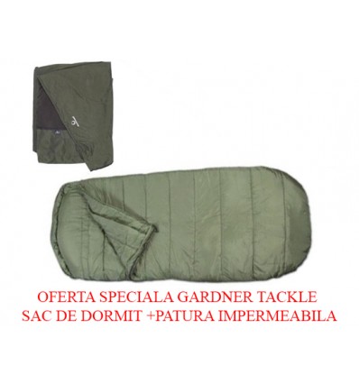 Combo sac de dormit Sub Zero + patura Deluxe Thermal Cover Bedchair Gardner