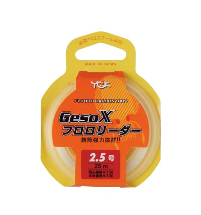 Fir YGK Geso-X Fluorocarbon 25m Clear