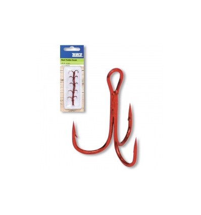 Ancora Zebco Topic Treble Hook Red